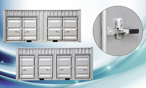 レバー型レンタルボックス用コンテナ